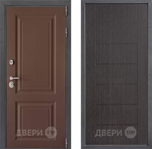 Входная металлическая Дверь Дверной континент ДК-3/729 ФЛ-Лайн Венге в Подольск
