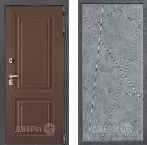 Входная металлическая Дверь Дверной континент ДК-3/729 ФЛ-655 Бетон серый в Подольск