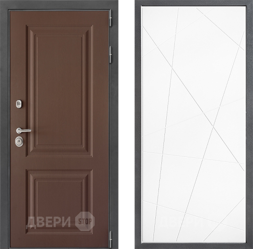 Входная металлическая Дверь Дверной континент ДК-3/729 ФЛ-655 Белый софт в Подольск