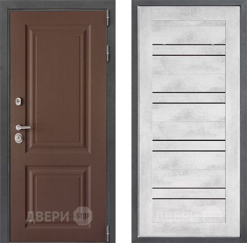 Входная металлическая Дверь Дверной континент ДК-3/729 ФЛ-49 Бетон снежный в Подольск