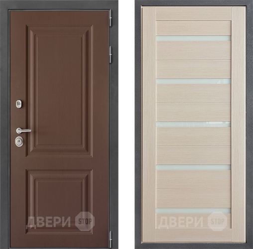 Входная металлическая Дверь Дверной континент ДК-3/729 ФЛ-47 Лиственница белая в Подольск