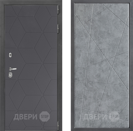 Входная металлическая Дверь Дверной континент ДК-3/744 ФЛ-655 Бетон серый в Подольск