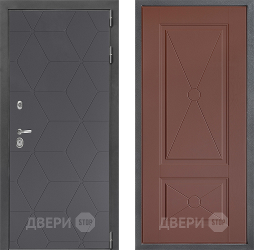 Входная металлическая Дверь Дверной континент ДК-3/744 ФЛ-617 Ясень шоколадный в Подольск