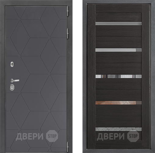 Входная металлическая Дверь Дверной континент ДК-3/744 ФЛ-47 Венге в Подольск