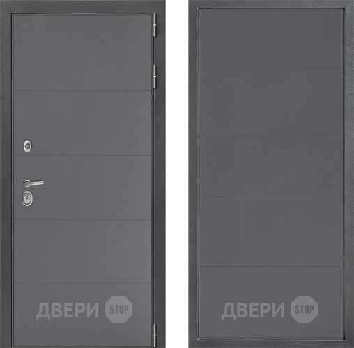 Входная металлическая Дверь Дверной континент ДК-3/649 ФЛ-649 Графит софт в Подольск