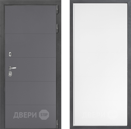 Входная металлическая Дверь Дверной континент ДК-3/649 ФЛ-649 Белый софт в Подольск