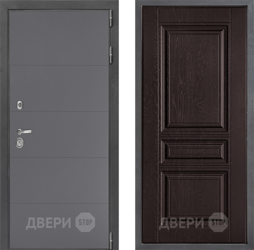 Входная металлическая Дверь Дверной континент ДК-3/649 ФЛ-243 Дуб шоколадный в Подольск