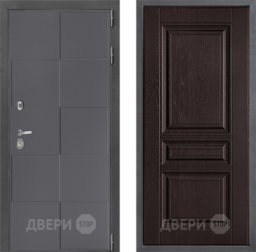 Входная металлическая Дверь Дверной континент ДК-3/606 ФЛ-243 Дуб шоколадный в Подольск