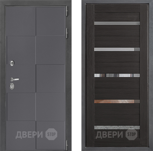 Входная металлическая Дверь Дверной континент ДК-3/606 ФЛ-47 Венге в Подольск