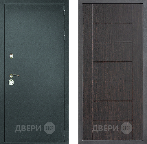 Дверь Дверной континент Рубикон Серебро Дизайн ФЛ-Лайн Венге в Подольск