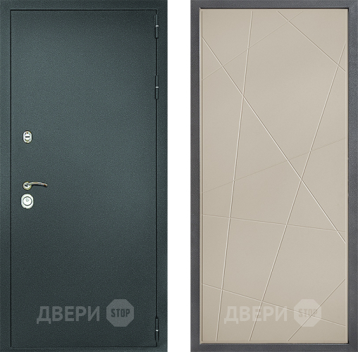 Входная металлическая Дверь Дверной континент Рубикон Серебро Дизайн ФЛ-655 Капучино в Подольск