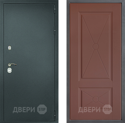 Дверь Дверной континент Рубикон Серебро Дизайн ФЛ-617 Ясень шоколадный в Подольск