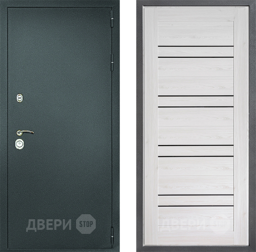 Дверь Дверной континент Рубикон Серебро Дизайн ФЛ-49 Сосна белая в Подольск