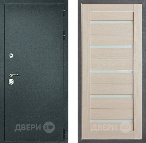 Дверь Дверной континент Рубикон Серебро Дизайн ФЛ-47 Капучино в Подольск