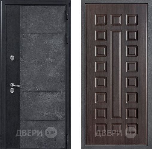 Входная металлическая Дверь Дверной континент ДК-15 Бетон ТЕРМО ФЛ-183 Венге в Подольск