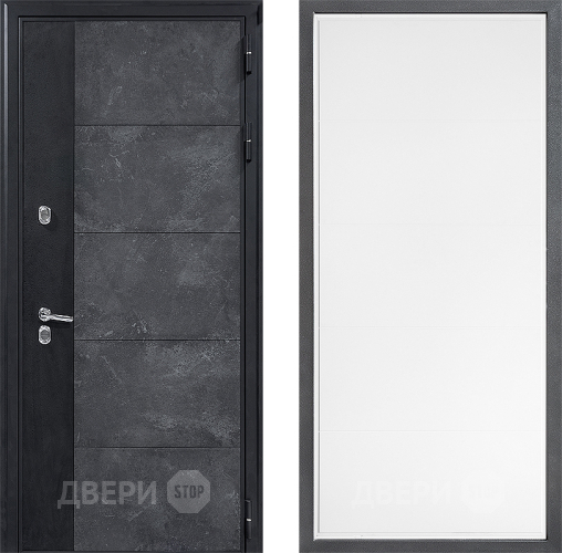Входная металлическая Дверь Дверной континент ДК-15 Бетон ТЕРМО ФЛ-649 Белый софт в Подольск