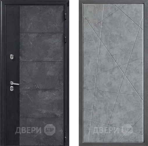 Дверь Дверной континент ДК-15 Бетон ТЕРМО ФЛ-655 Бетон серый в Подольск