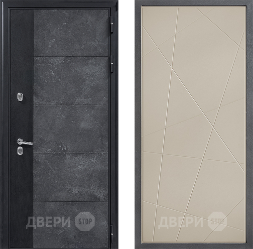 Входная металлическая Дверь Дверной континент ДК-15 Бетон ТЕРМО ФЛ-655 Капучино в Подольск