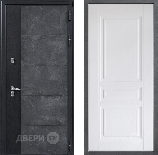 Входная металлическая Дверь Дверной континент ДК-15 Бетон ТЕРМО ФЛ-243 Альберо Браш серебро в Подольск
