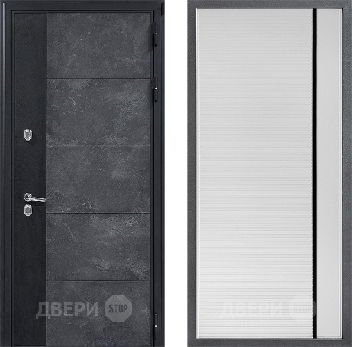 Дверь Дверной континент ДК-15 Бетон ТЕРМО ФЛ-757 Черное Стекло Софт милк в Подольск