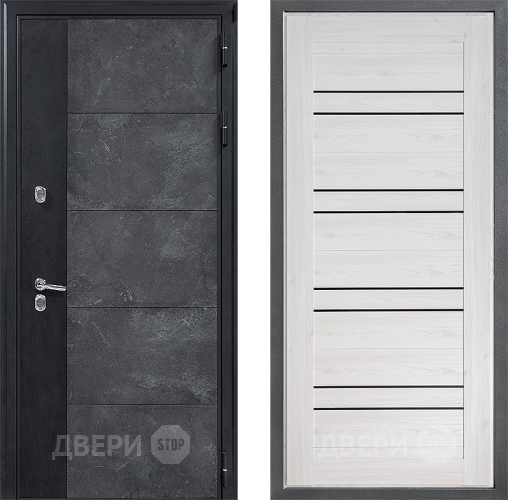 Входная металлическая Дверь Дверной континент ДК-15 Бетон ТЕРМО ФЛ-49 Сосна белая в Подольск