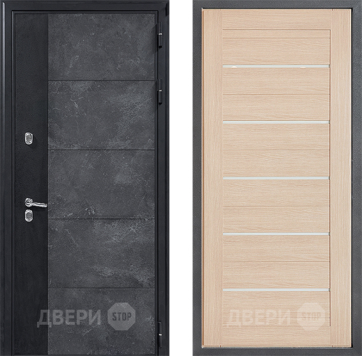 Входная металлическая Дверь Дверной континент ДК-15 Бетон ТЕРМО ФЛ-46 Капучино в Подольск
