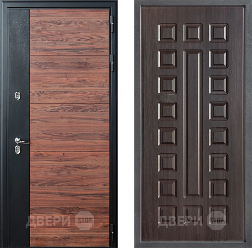 Входная металлическая Дверь Дверной континент ДК-15 Красное Дерево ТЕРМО ФЛ-183 Венге в Подольск