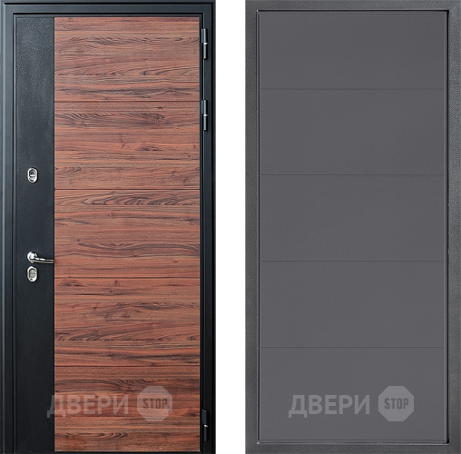 Входная металлическая Дверь Дверной континент ДК-15 Красное Дерево ТЕРМО ФЛ-649 Графит софт в Подольск