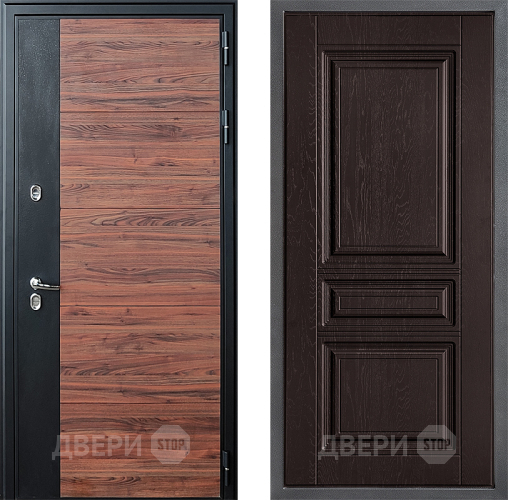 Дверь Дверной континент ДК-15 Красное Дерево ТЕРМО ФЛ-243 Дуб шоколадный в Подольск