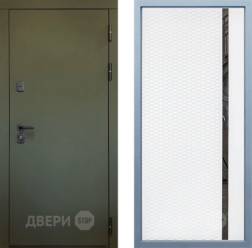 Входная металлическая Дверь Дива МД-61 МХ-47 Белый матовый в Подольск