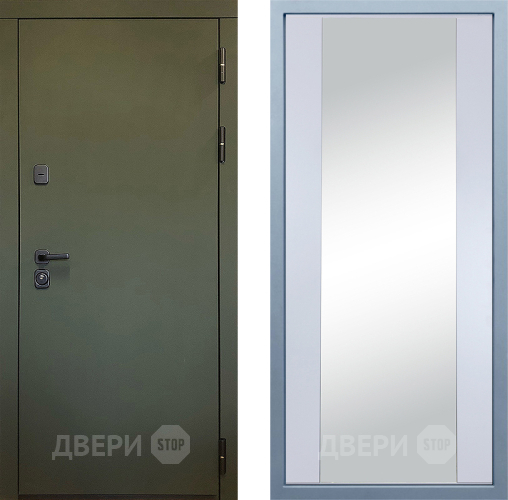 Входная металлическая Дверь Дива МД-61 Д-15 Зеркало Белый в Подольск