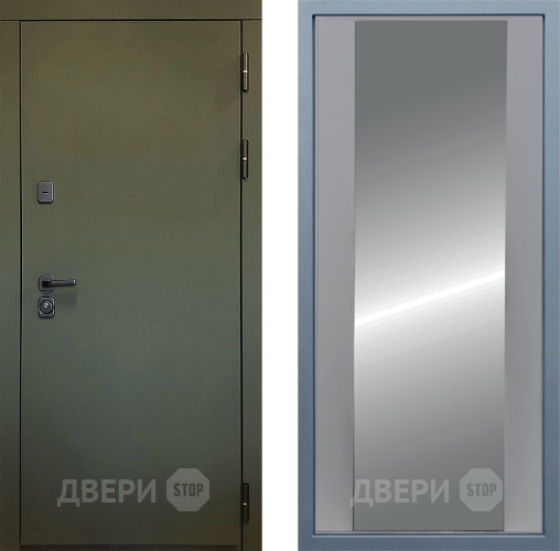 Входная металлическая Дверь Дива МД-61 Д-15 Зеркало Силк Маус в Подольск