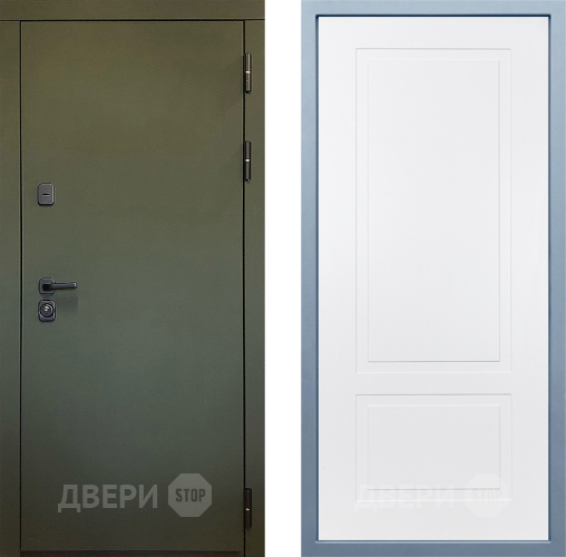 Входная металлическая Дверь Дива МД-61 Н-7 Белый в Подольск