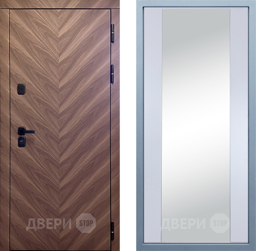 Входная металлическая Дверь Дива МД-98 Д-15 Зеркало Белый в Подольск