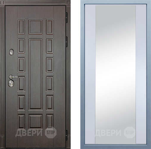 Входная металлическая Дверь Дива МД-38 Д-15 Зеркало Белый в Подольск