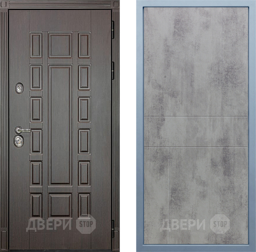 Входная металлическая Дверь Дива МД-38 М-1 Бетон темный в Подольск