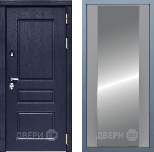 Входная металлическая Дверь Дива МД-45 Д-15 Зеркало Силк Маус в Подольск