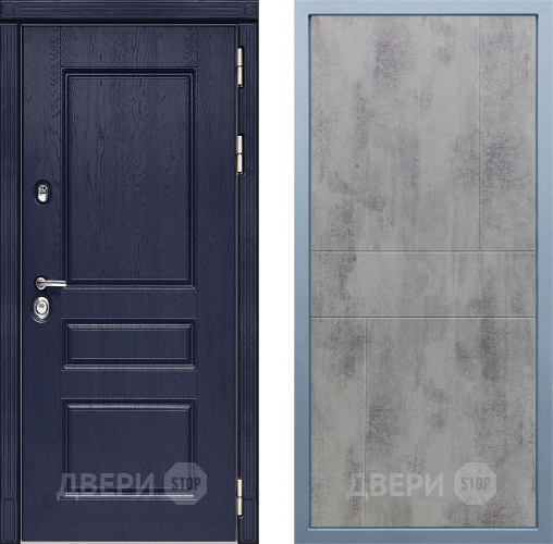 Входная металлическая Дверь Дива МД-45 М-1 Бетон темный в Подольск