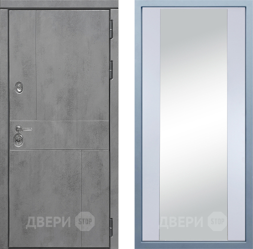 Входная металлическая Дверь Дива МД-48 Д-15 Зеркало Белый в Подольск