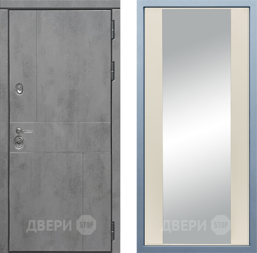 Входная металлическая Дверь Дива МД-48 Д-15 Зеркало Шампань в Подольск