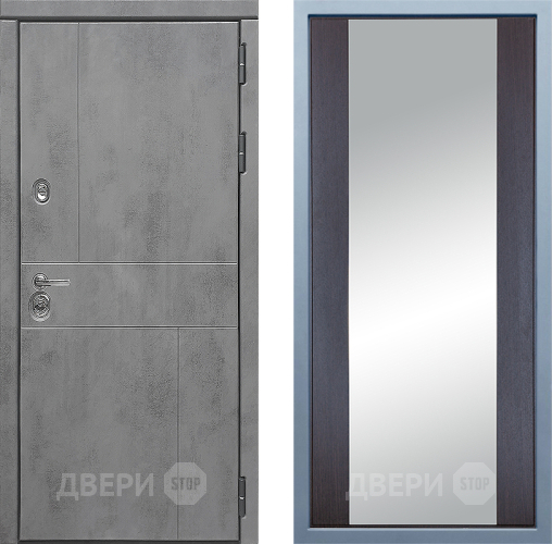 Входная металлическая Дверь Дива МД-48 Д-15 Зеркало Венге в Подольск