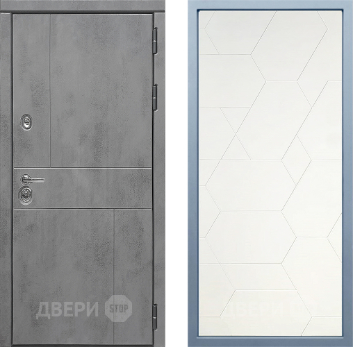 Входная металлическая Дверь Дива МД-48 М-16 Белый в Подольск