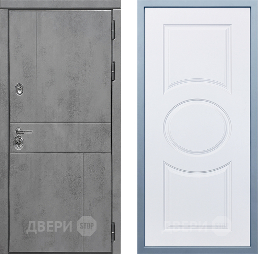 Входная металлическая Дверь Дива МД-48 М-30 Белый в Подольск