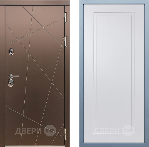Входная металлическая Дверь Дива МД-50 Н-10 Белый в Подольск
