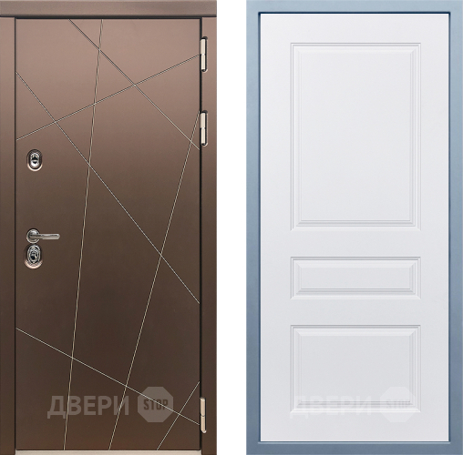 Входная металлическая Дверь Дива МД-50 Д-13 Белый в Подольск