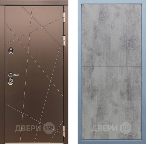 Входная металлическая Дверь Дива МД-50 М-1 Бетон темный в Подольск