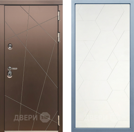 Входная металлическая Дверь Дива МД-50 М-16 Белый в Подольск