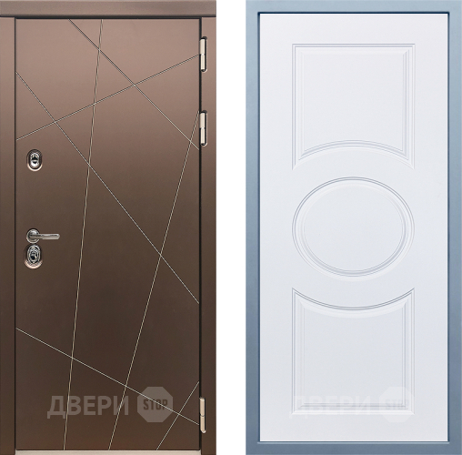Входная металлическая Дверь Дива МД-50 М-30 Белый в Подольск