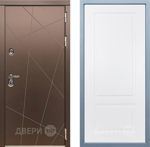 Входная металлическая Дверь Дива МД-50 Н-7 Белый в Подольск