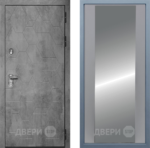 Входная металлическая Дверь Дива МД-51 Д-15 Зеркало Силк Маус в Подольск